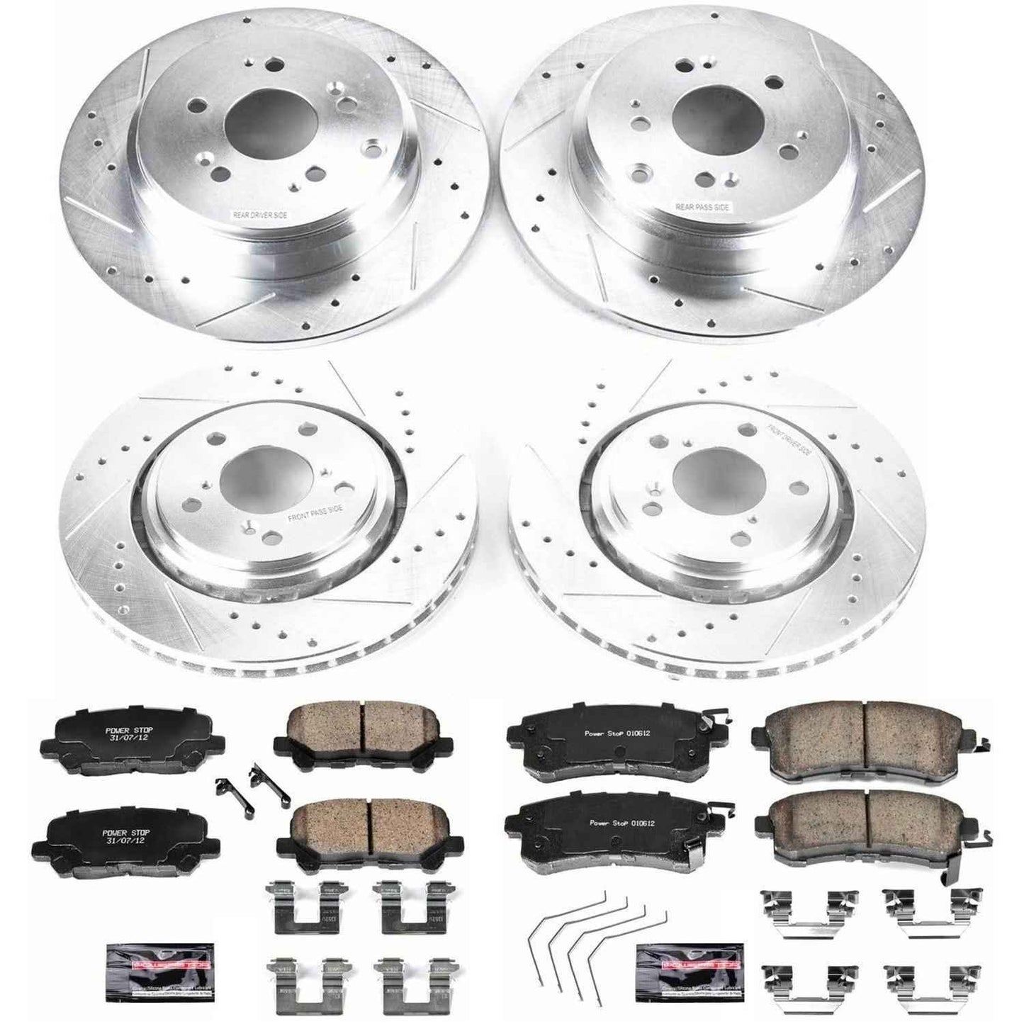 PowerStop Z23 Evolution Sport Brake Upgrade Kits for 2015-2017 ODYSSEY - K6958