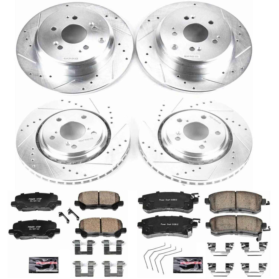 PowerStop Z23 Evolution Sport Brake Upgrade Kits for 2015-2017 ODYSSEY - K6958
