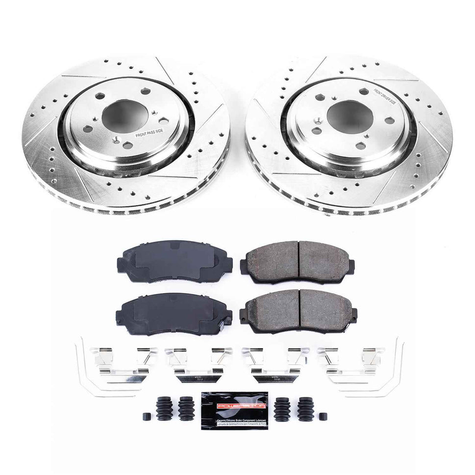 PowerStop Z23 Evolution Sport Brake Upgrade Kits for 2015-2017 ODYSSEY, 2019-2025 PASSPORT - K6959