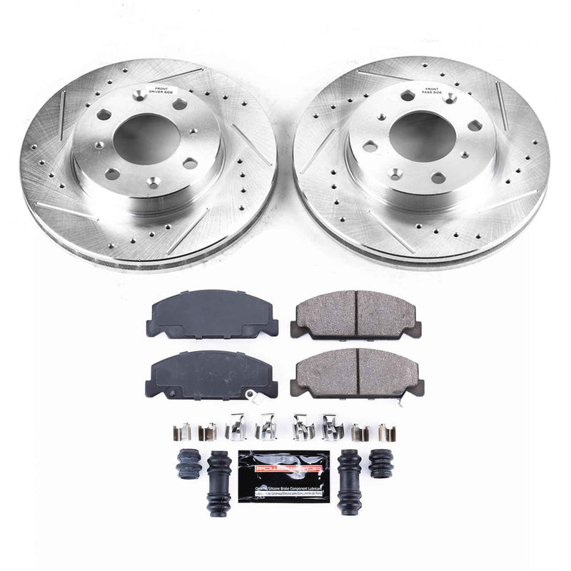 PowerStop Z23 Evolution Sport Brake Upgrade Kits for 1990-2000 CIVIC, 1993-1997 CIVIC DEL SOL, 1990-1991 CRX - K699 PowerStop Autoparts