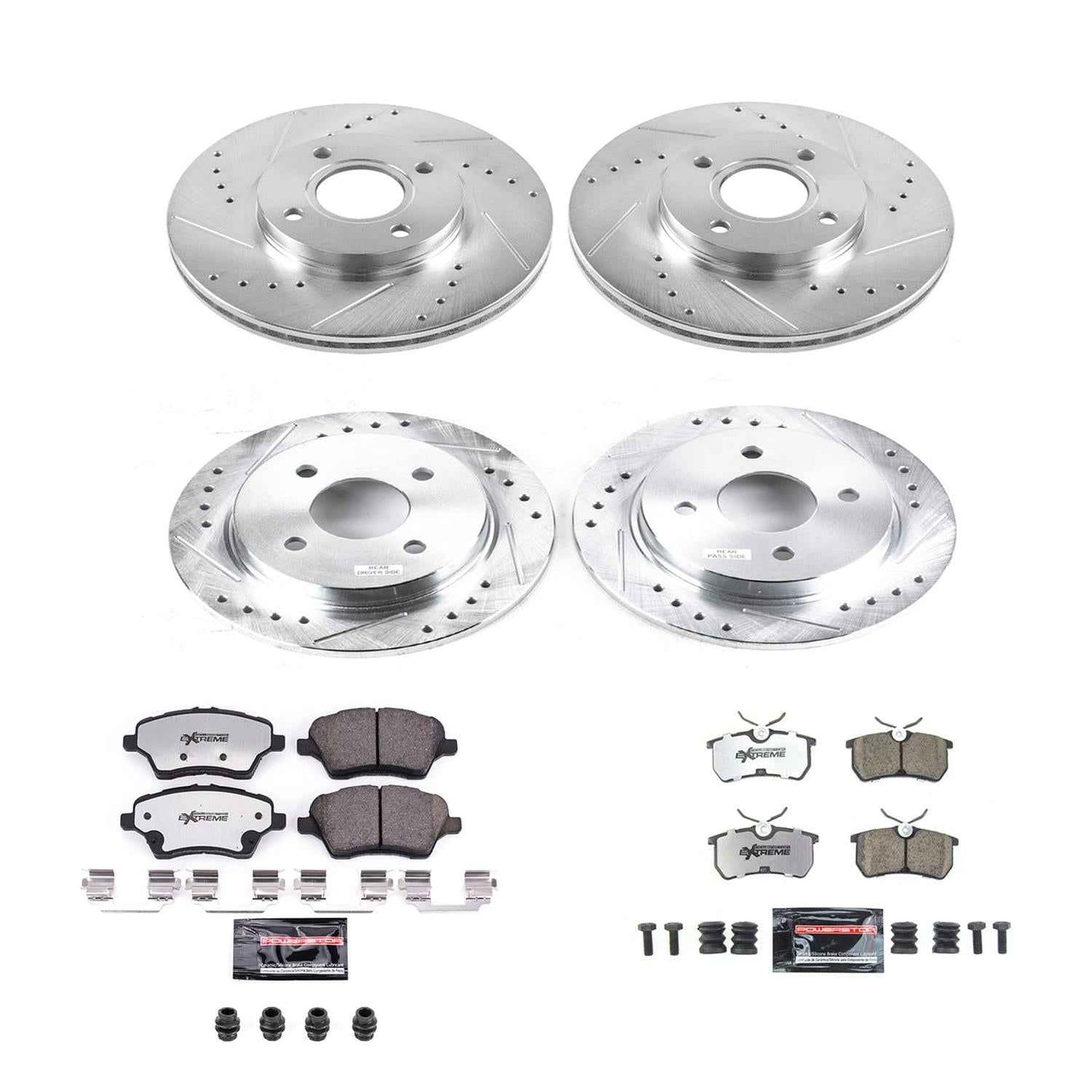 PowerStop Z26 Street Warrior Brake Upgrade Kits for 2014-2019 FIESTA - K7002-26