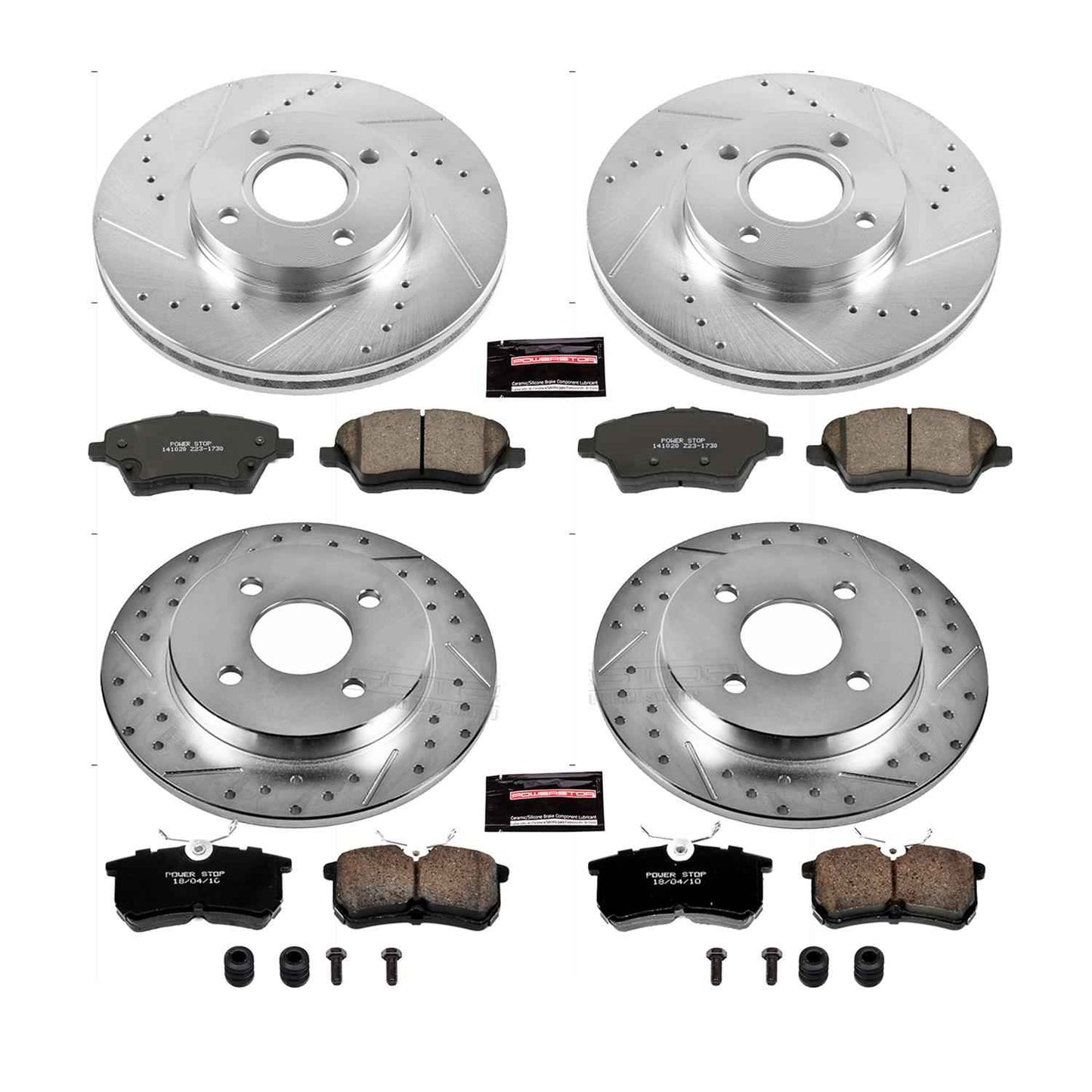PowerStop Z23 Evolution Sport Brake Upgrade Kits for 2014-2019 FIESTA - K7002