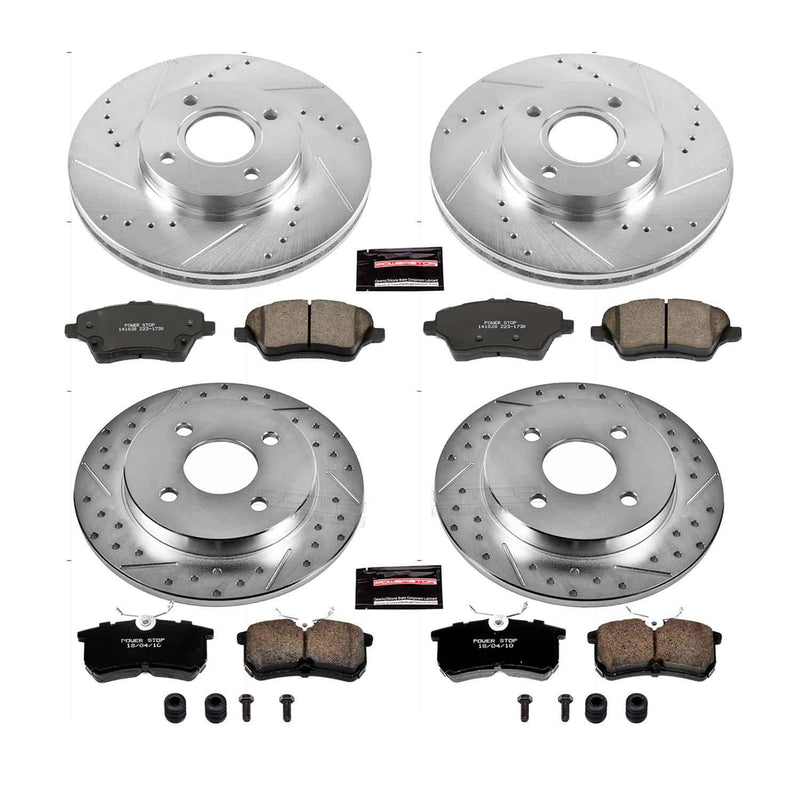 PowerStop Z23 Evolution Sport Brake Upgrade Kits for 2014-2019 FIESTA - K7002 PowerStop Autoparts