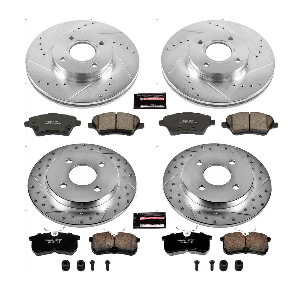 PowerStop Z23 Evolution Sport Brake Upgrade Kits for 2014-2019 FIESTA - K7002