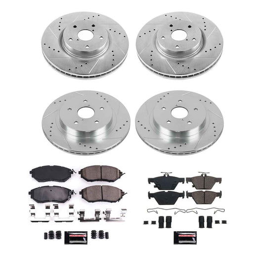 PowerStop Z23 Evolution Sport Brake Upgrade Kits for 2015-2019 LEGACY, OUTBACK, 2016-2021 WRX - K7028 PowerStop Autoparts
