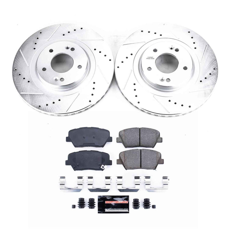 PowerStop Z23 Evolution Sport Brake Upgrade Kits for 2013-2018 SANTA FE SPORT, 2014-2020 SORENTO - K7064 PowerStop Autoparts