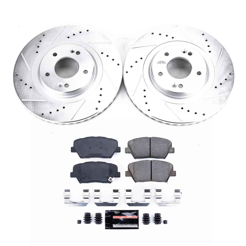 PowerStop Z23 Evolution Sport Brake Upgrade Kits for 2013-2018 SANTA FE SPORT, 2014-2020 SORENTO - K7064