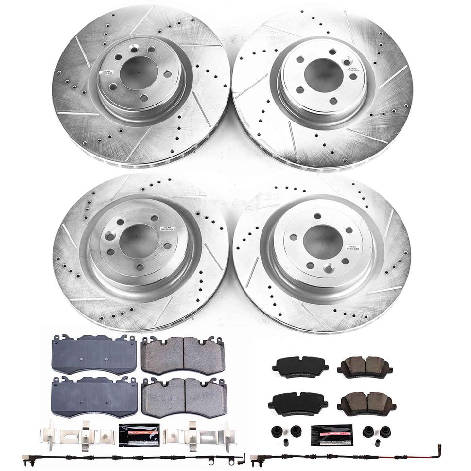 PowerStop Z23 Evolution Sport Brake Upgrade Kits for 2013-2018 RANGE ROVER, 2014-2017 RANGE ROVER SPORT - K7101