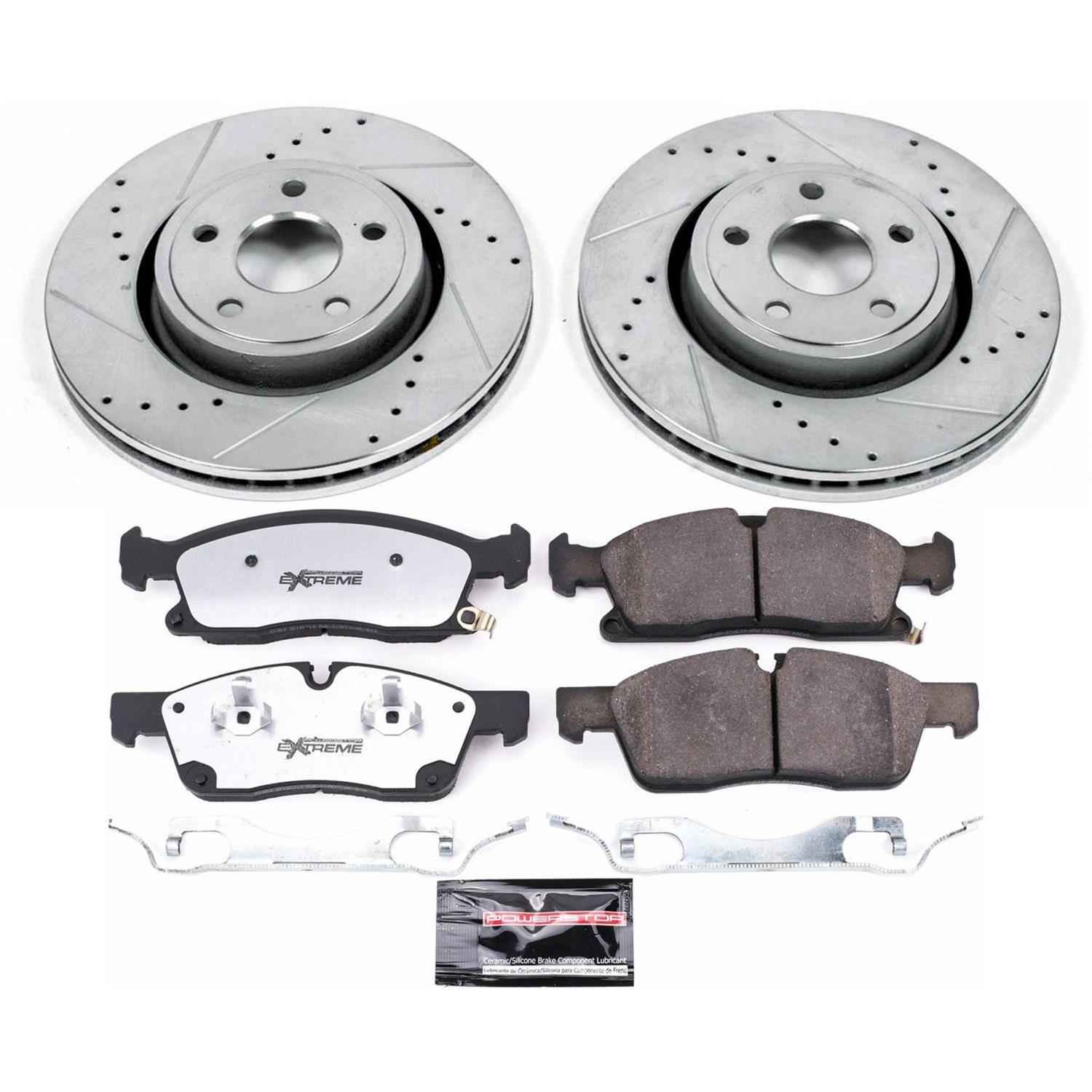 PowerStop Z36 Truck and Tow Brake Upgrade Kits for 2021-2024 DURANGO, 2016-2021 GRAND CHEROKEE, 2022 GRAND CHEROKEE WK - K7133-36