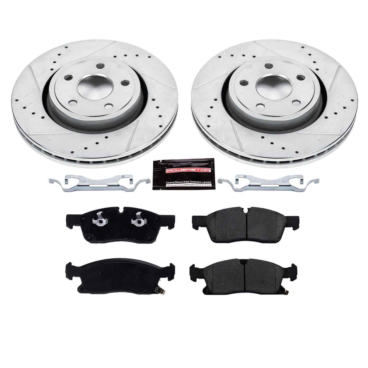 PowerStop Z23 Evolution Sport Brake Upgrade Kits for 2021-2024 DURANGO, 2016-2021 GRAND CHEROKEE, 2022 GRAND CHEROKEE WK - K7133