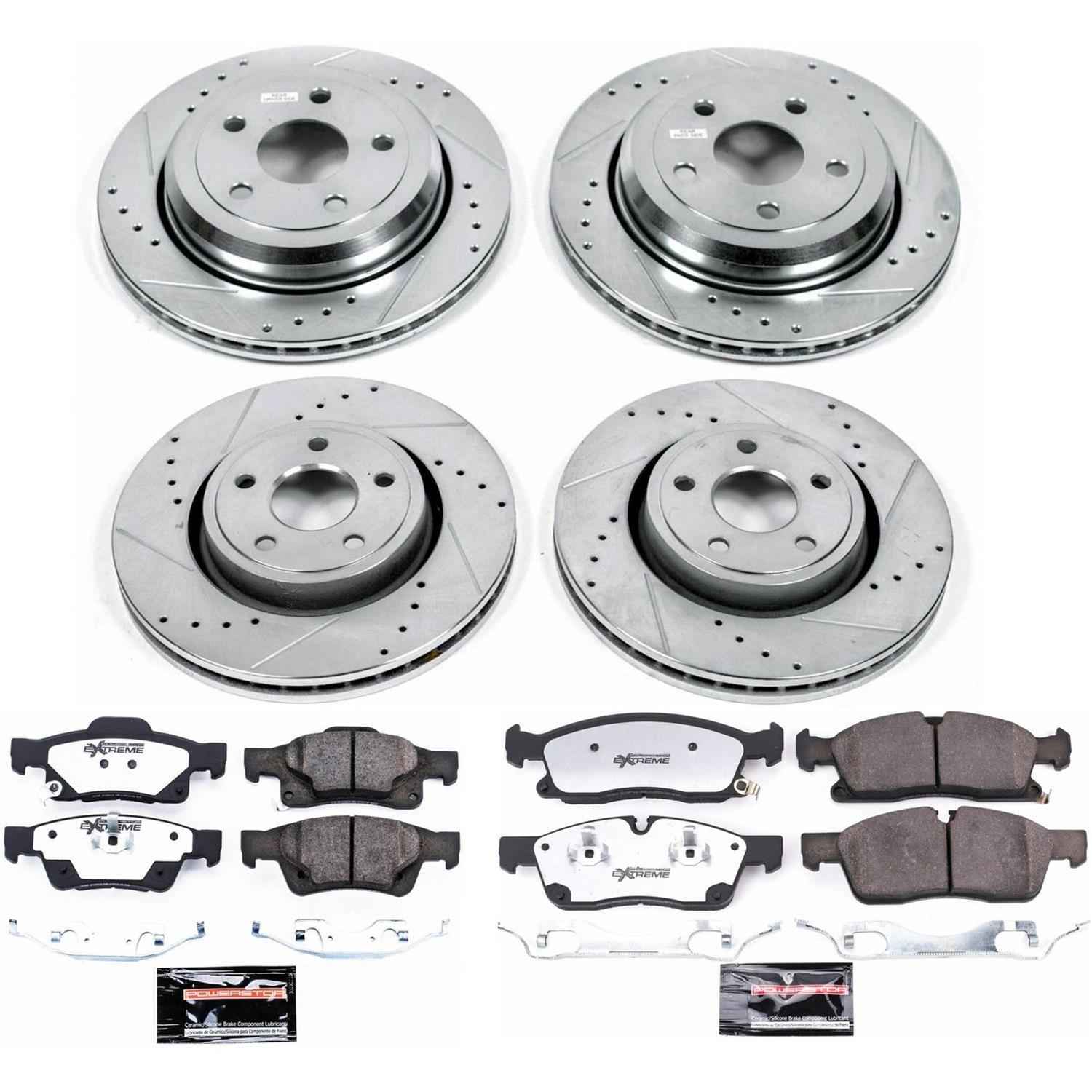 PowerStop Z36 Truck and Tow Brake Upgrade Kits for 2021-2024 DURANGO, 2016-2021 GRAND CHEROKEE, 2022 GRAND CHEROKEE WK - K7136-36