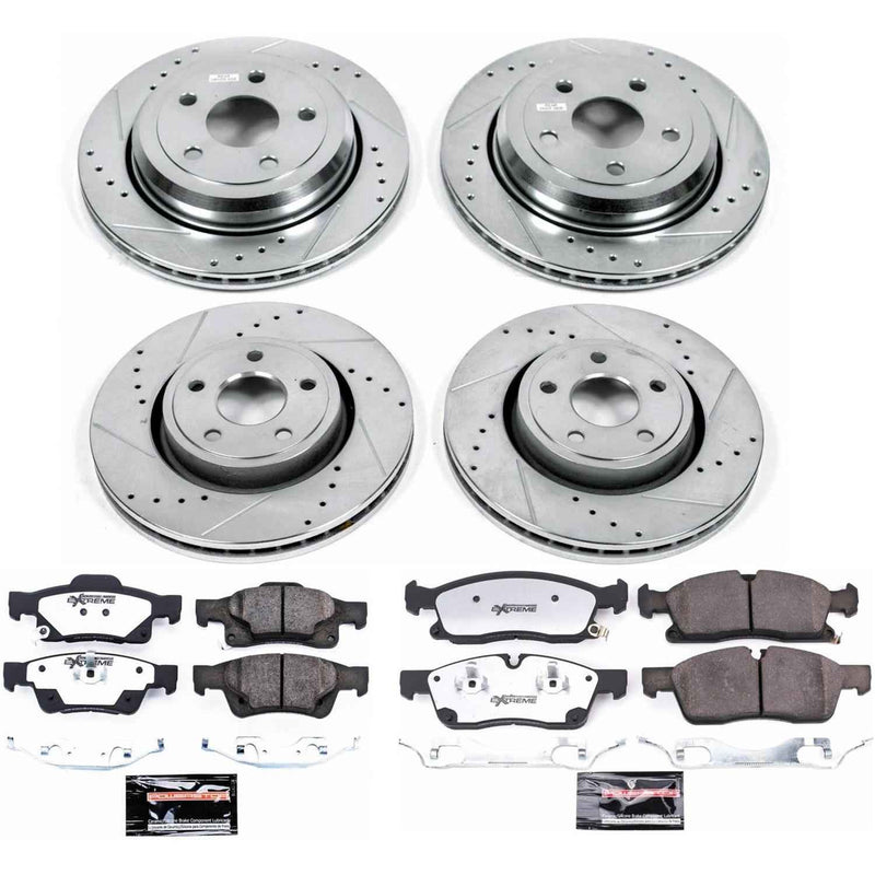 PowerStop Z36 Truck and Tow Brake Upgrade Kits for 2021-2024 DURANGO, 2016-2021 GRAND CHEROKEE, 2022 GRAND CHEROKEE WK - K7136-36 PowerStop Autoparts