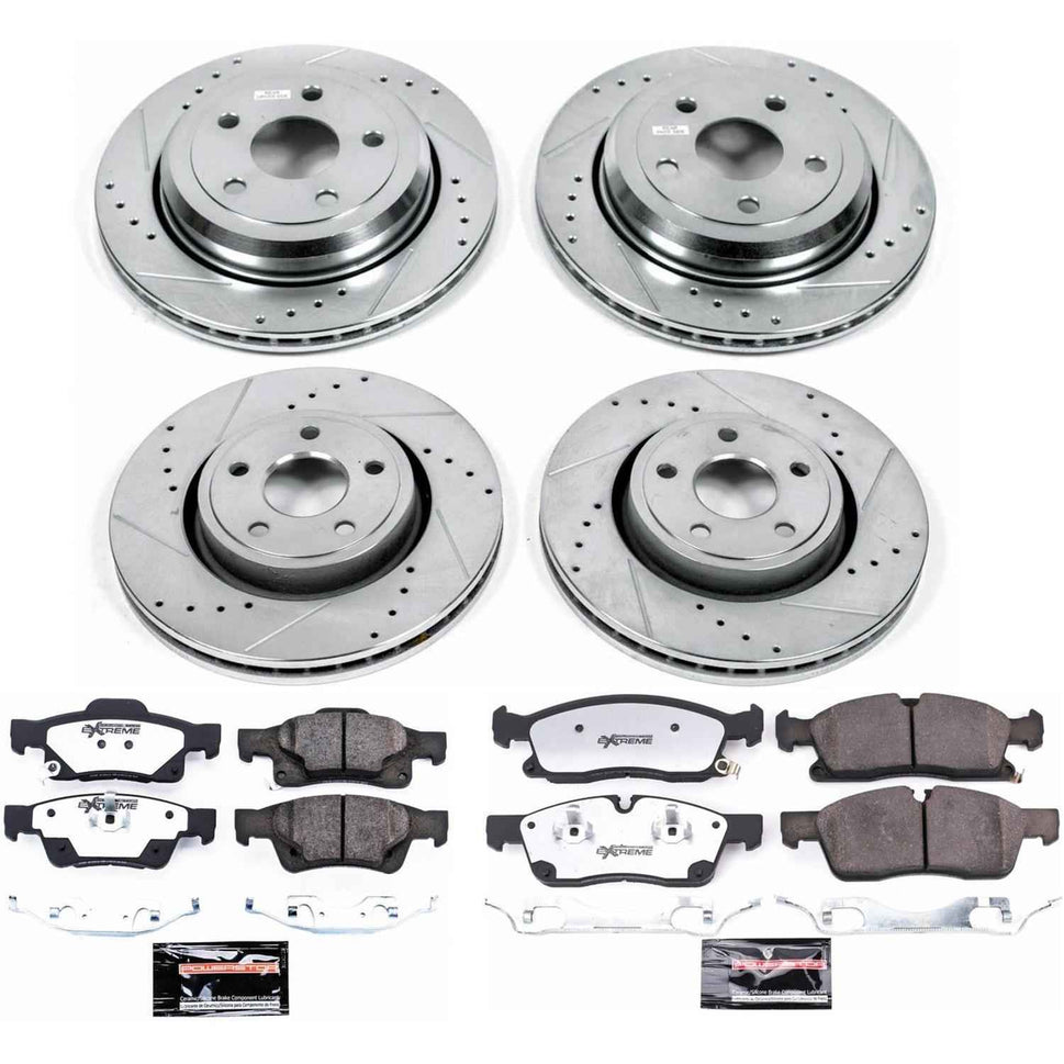 PowerStop Z36 Truck and Tow Brake Upgrade Kits for 2021-2024 DURANGO, 2016-2021 GRAND CHEROKEE, 2022 GRAND CHEROKEE WK - K7136-36