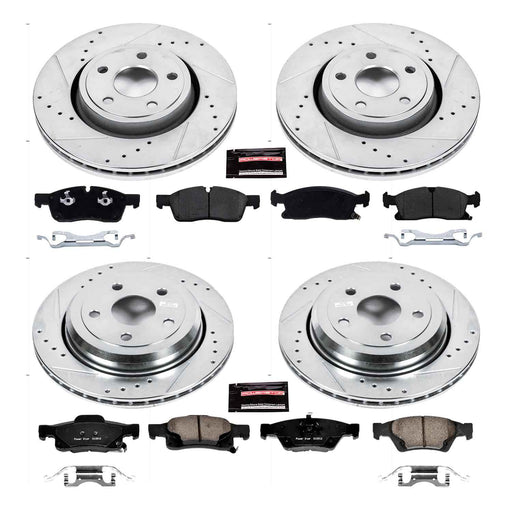 PowerStop Z23 Evolution Sport Brake Upgrade Kits for 2021-2024 DURANGO, 2016-2021 GRAND CHEROKEE, 2022 GRAND CHEROKEE WK - K7136 PowerStop Autoparts