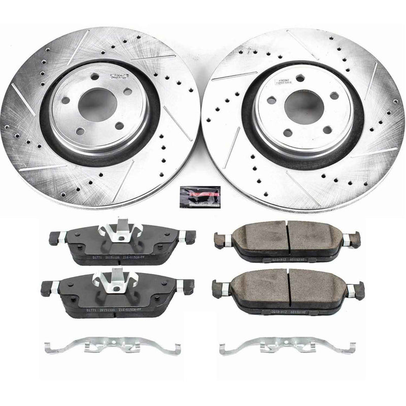 PowerStop Z23 Evolution Sport Brake Upgrade Kits for 2014-2018 FOCUS, 2015-2019 MKC - K7147 PowerStop Autoparts