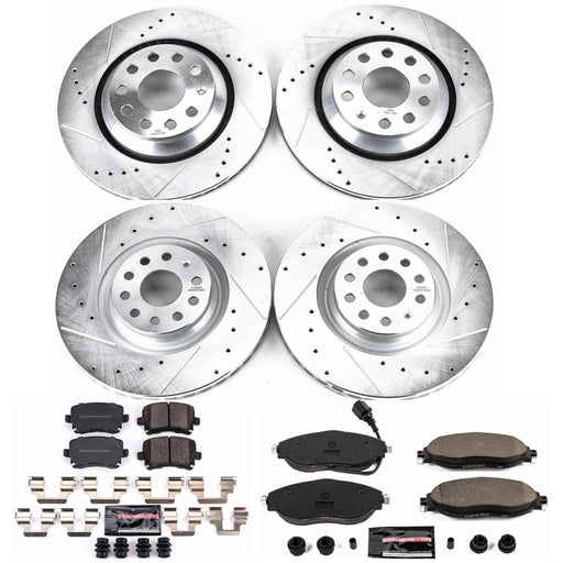 PowerStop Z23 Evolution Sport Brake Upgrade Kits for 2013-2016 CC, 2015-2021 GTI - K7254 PowerStop Autoparts