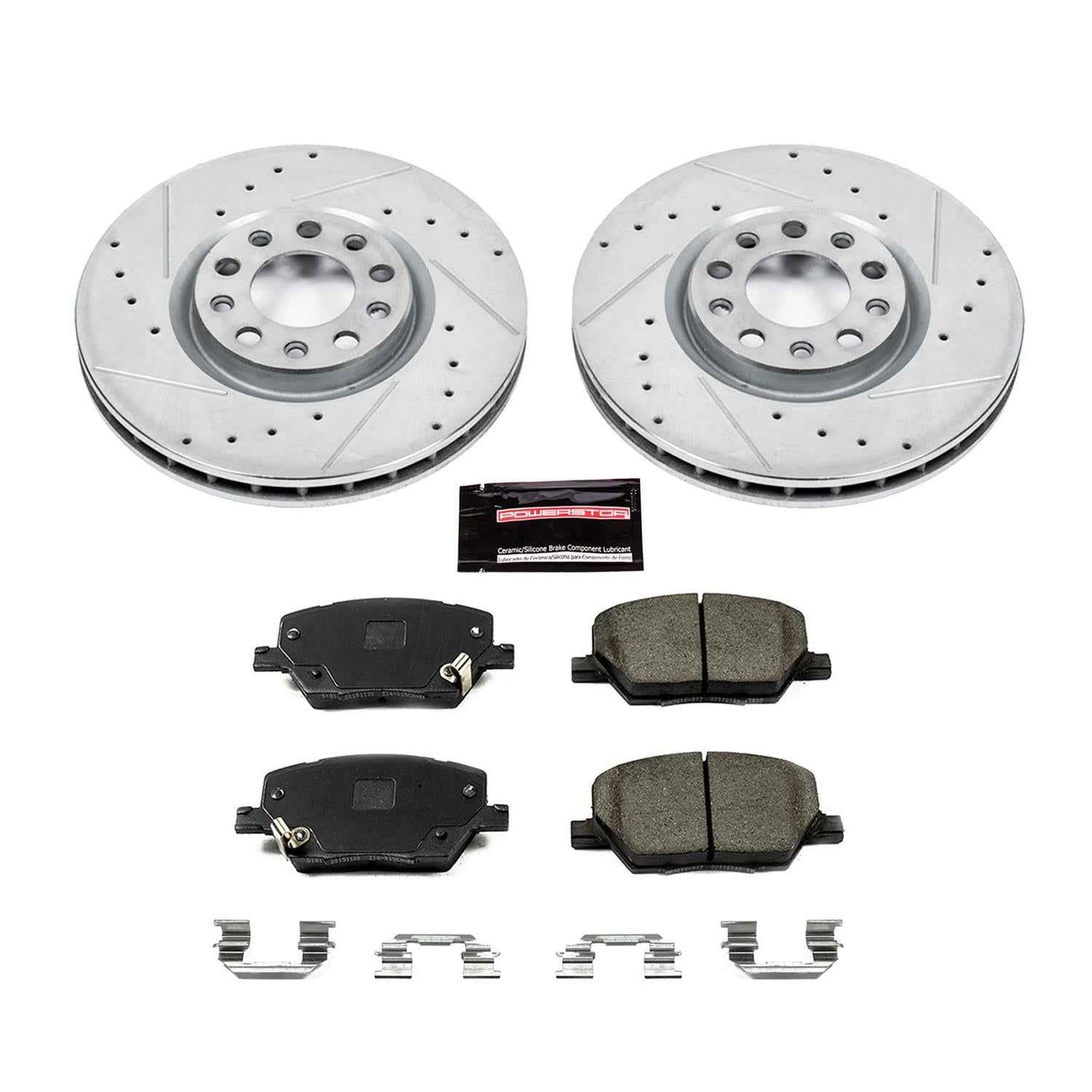 PowerStop Z23 Evolution Sport Brake Upgrade Kits for 2016-2021 500X, 2017-2022 COMPASS, 2015-2023 RENEGADE - K7299