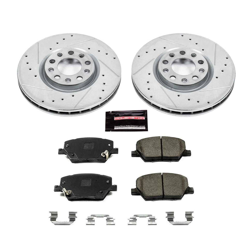 PowerStop Z23 Evolution Sport Brake Upgrade Kits for 2016-2021 500X, 2017-2022 COMPASS, 2015-2023 RENEGADE - K7299