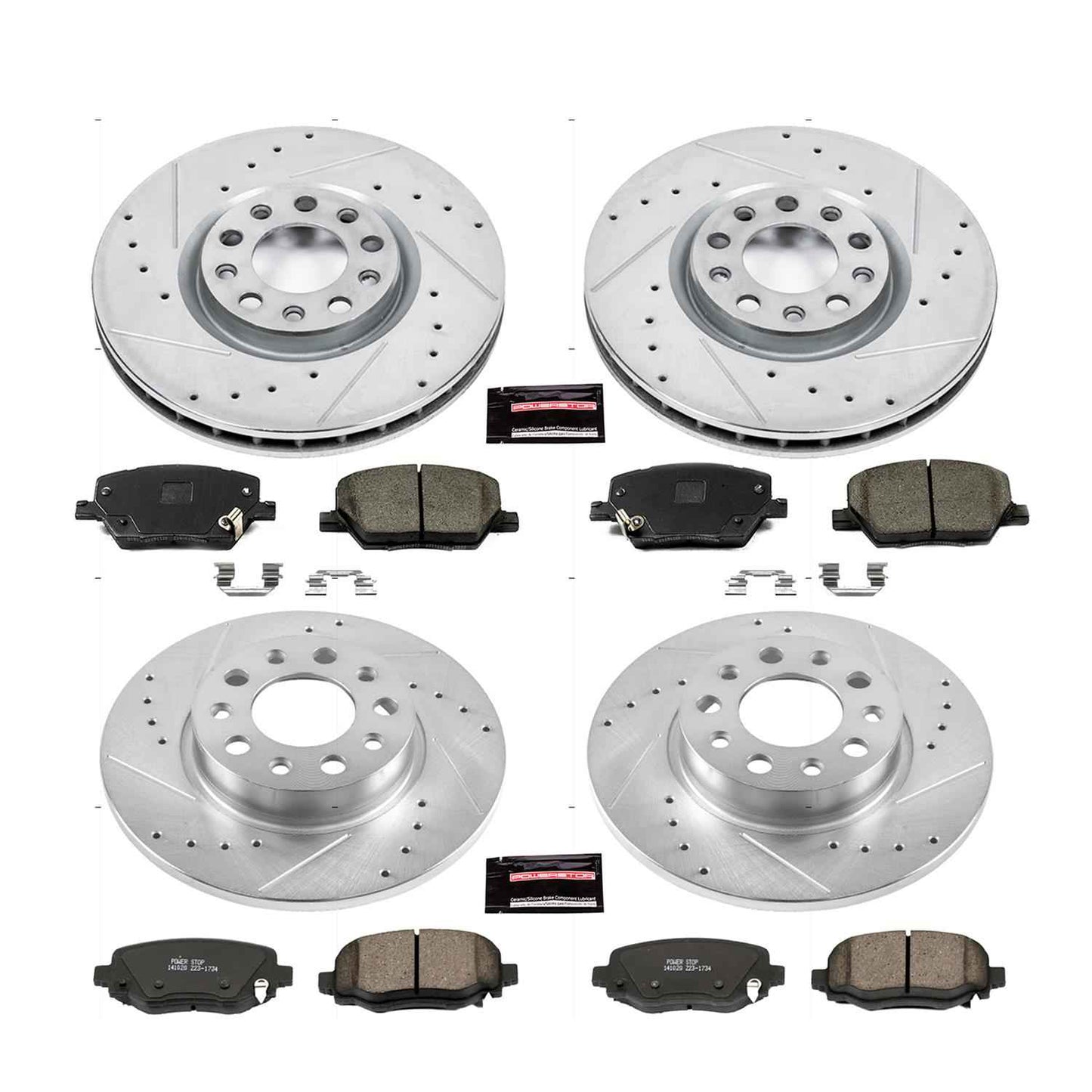 PowerStop Z23 Evolution Sport Brake Upgrade Kits for 2016-2020 500X, 2015-2023 RENEGADE - K7300