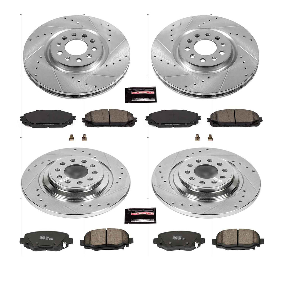 PowerStop Z23 Evolution Sport Brake Upgrade Kits for 2016-2023 CHEROKEE - K7415