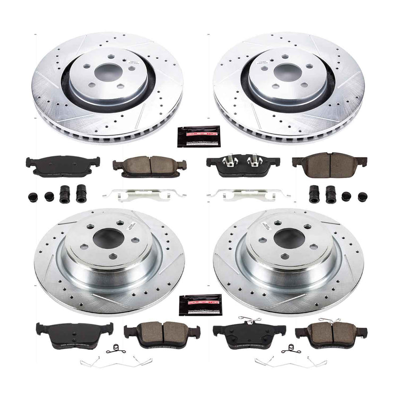 PowerStop Z23 Evolution Sport Brake Upgrade Kits for 2015-2021 EDGE, 2019-2021 NAUTILUS - K7416 PowerStop Autoparts
