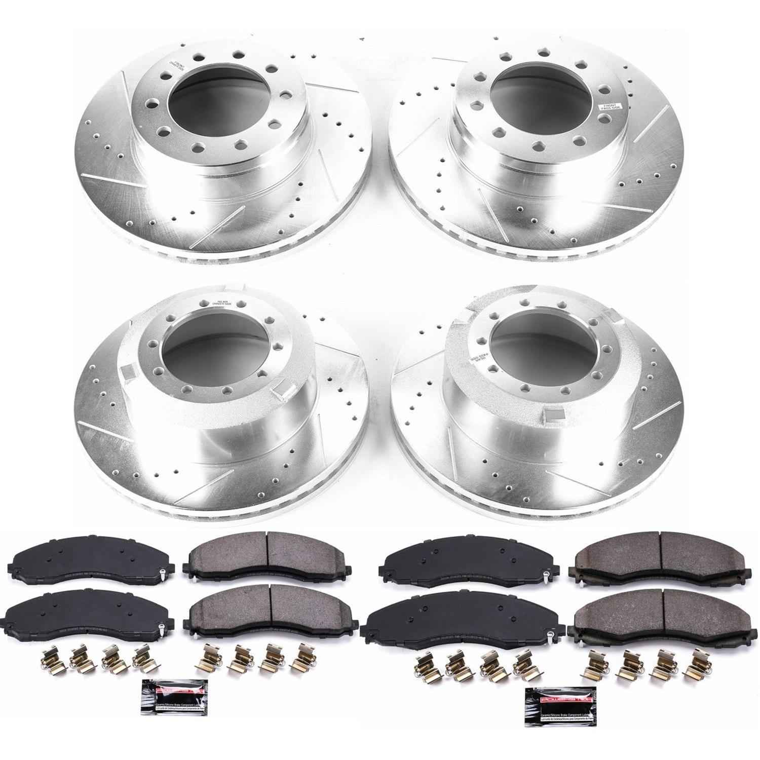 PowerStop Z36 Truck and Tow Brake Upgrade Kits for 2017-2022 F-450 SUPER DUTY, F-550 SUPER DUTY, 2020-2022 F-600 SUPER DUTY - K7423-36
