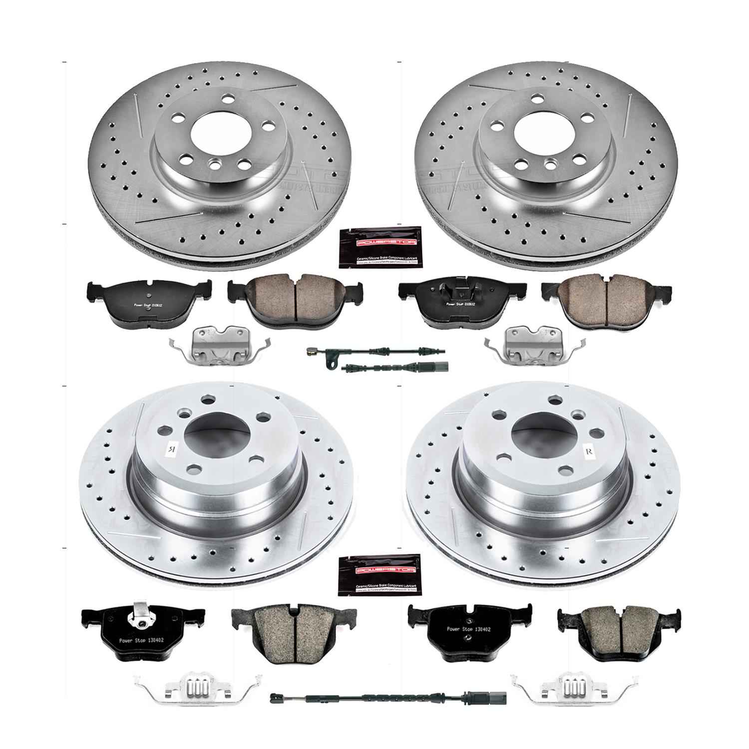 PowerStop Z23 Evolution Sport Brake Upgrade Kits for 2011-2018 X5, 2011-2019 X6 - K7500