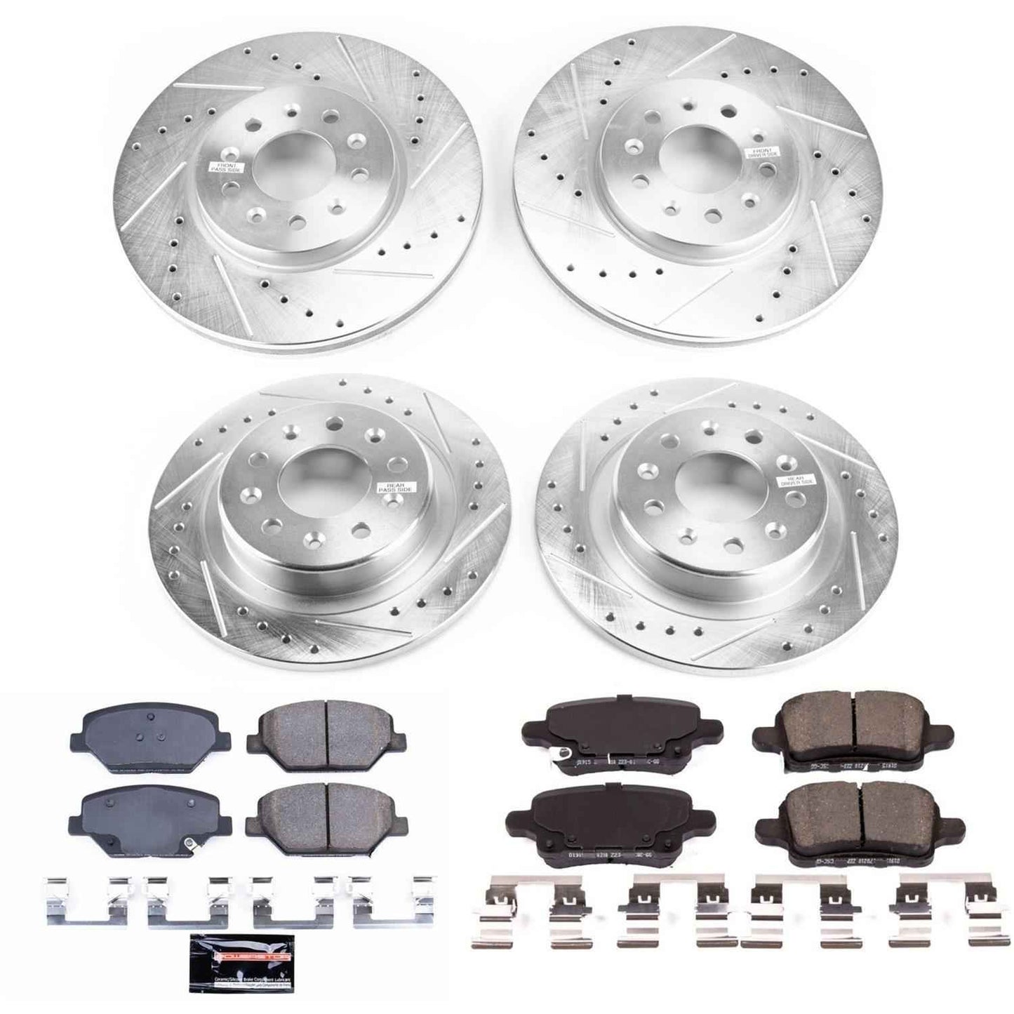 PowerStop Z23 Evolution Sport Brake Upgrade Kits for 2018-2021 EQUINOX, 2019 LACROSSE, 2021 TERRAIN - K7565