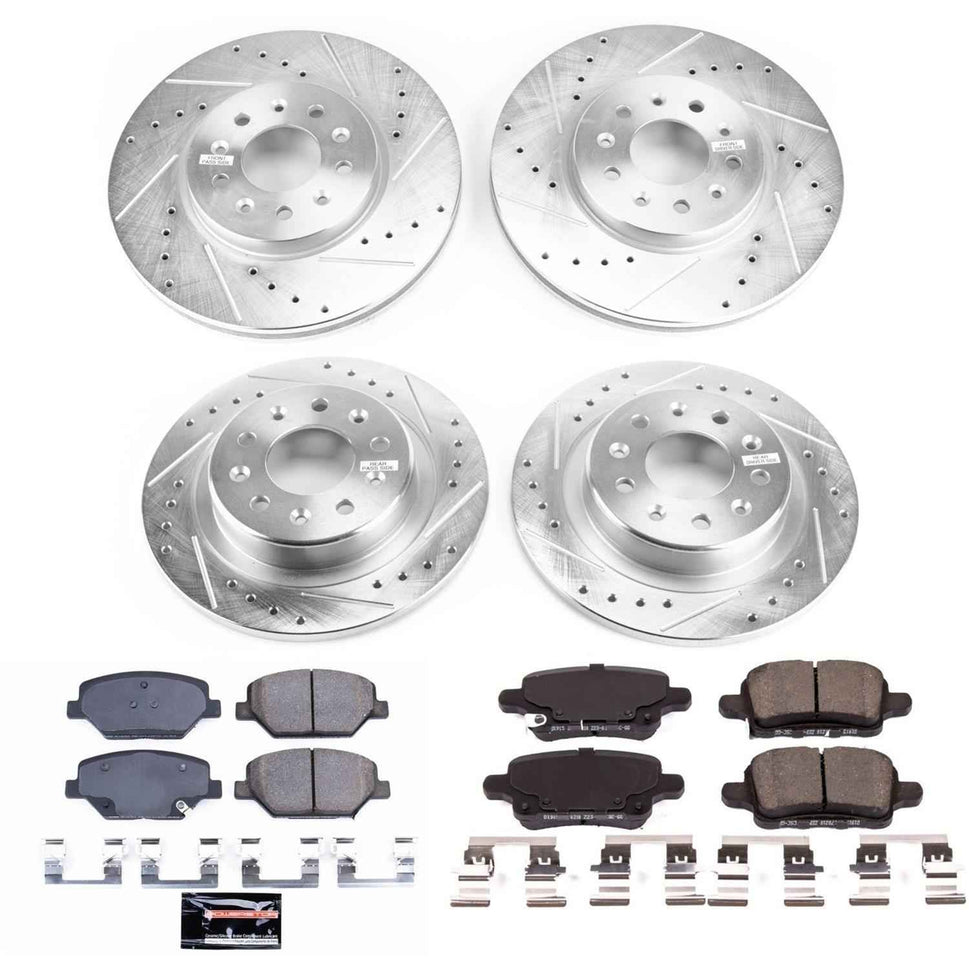 PowerStop Z23 Evolution Sport Brake Upgrade Kits for 2018-2021 EQUINOX, 2019 LACROSSE, 2021 TERRAIN - K7565