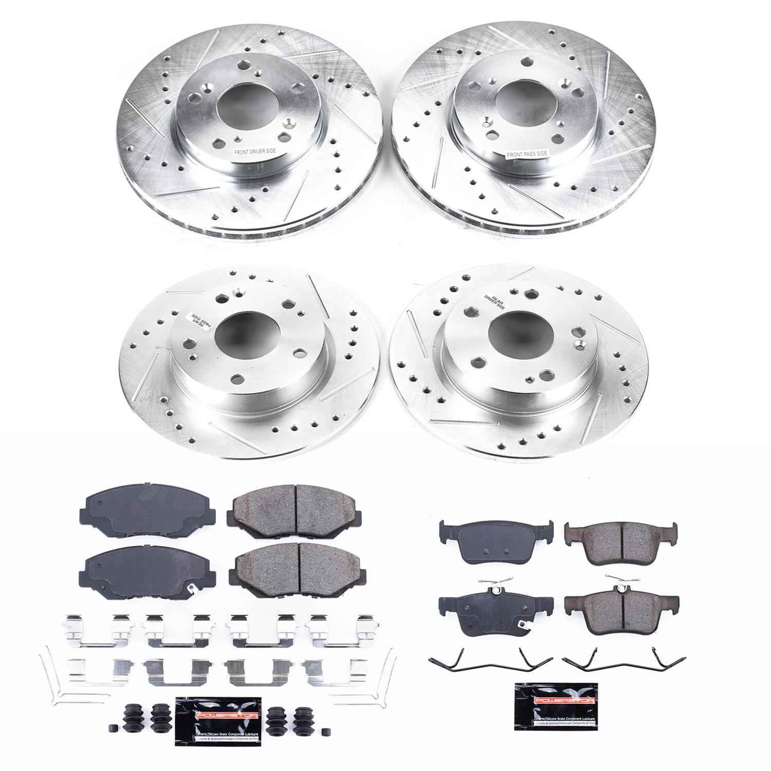 PowerStop Z23 Evolution Sport Brake Upgrade Kits for 2016-2021 CIVIC - K7574