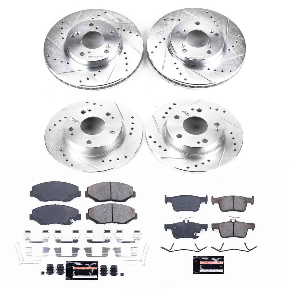 PowerStop Z23 Evolution Sport Brake Upgrade Kits for 2016-2021 CIVIC - K7574