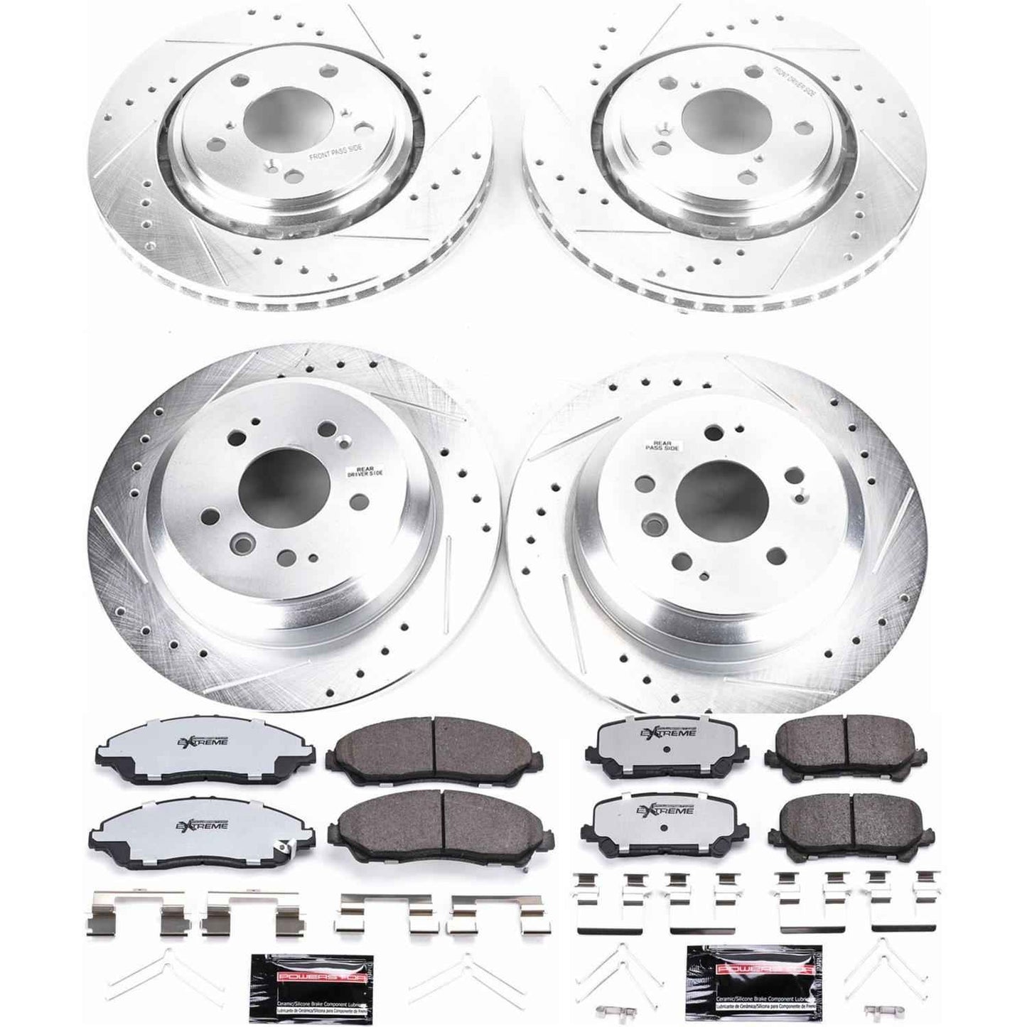 PowerStop Z36 Truck and Tow Brake Upgrade Kits for 2016-2022 PILOT, 2017-2025 RIDGELINE - K7576-36