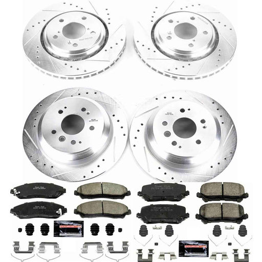PowerStop Z23 Evolution Sport Brake Upgrade Kits for 2016-2022 PILOT, 2017-2025 RIDGELINE - K7576 PowerStop Autoparts