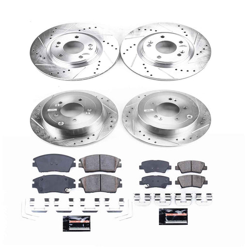 PowerStop Z23 Evolution Sport Brake Upgrade Kits for 2017-2022 SPORTAGE, 2016-2018 TUCSON - K7581 PowerStop Autoparts