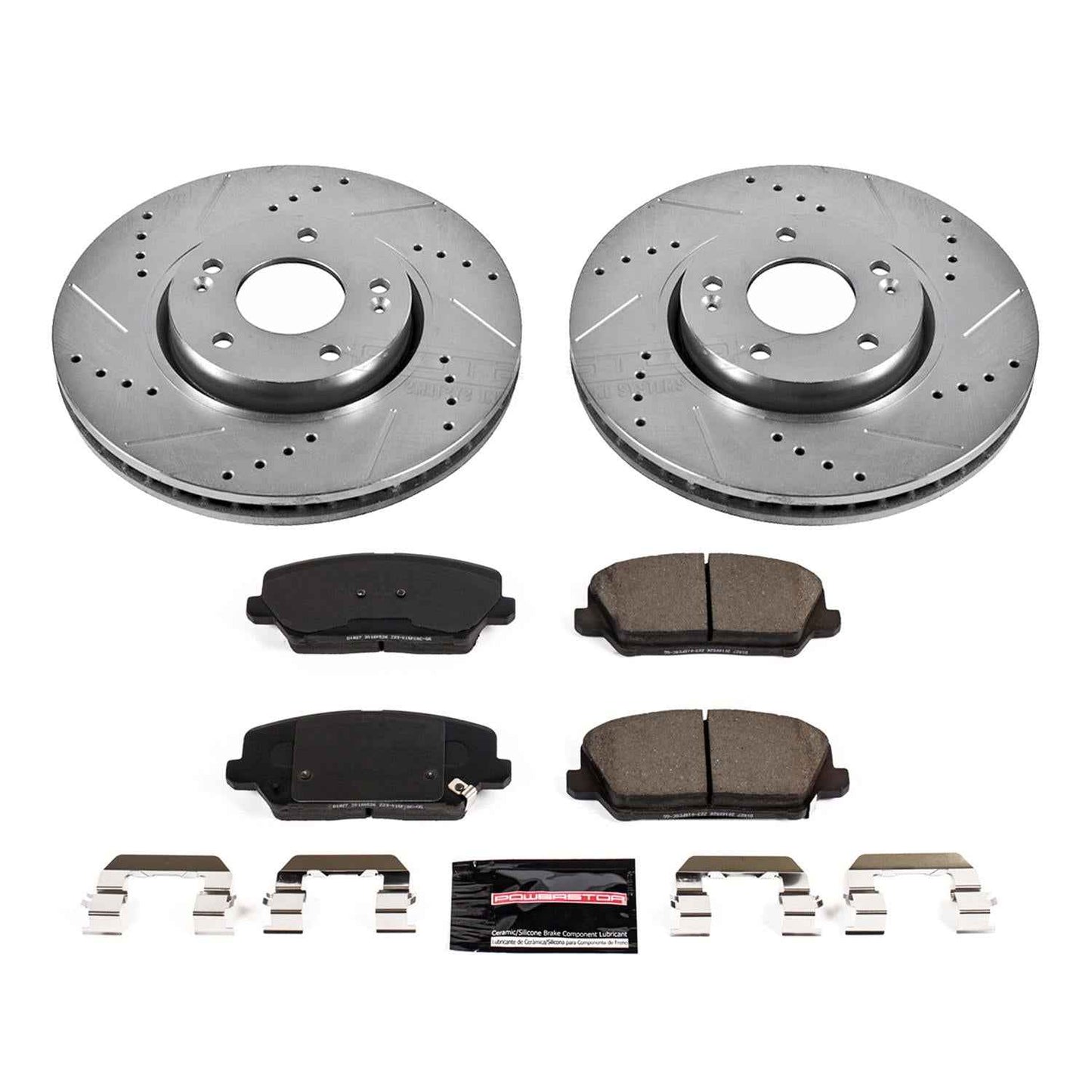 PowerStop Z23 Evolution Sport Brake Upgrade Kits for 2017-2018 FORTE5, 2016-2017 VELOSTER - K7673