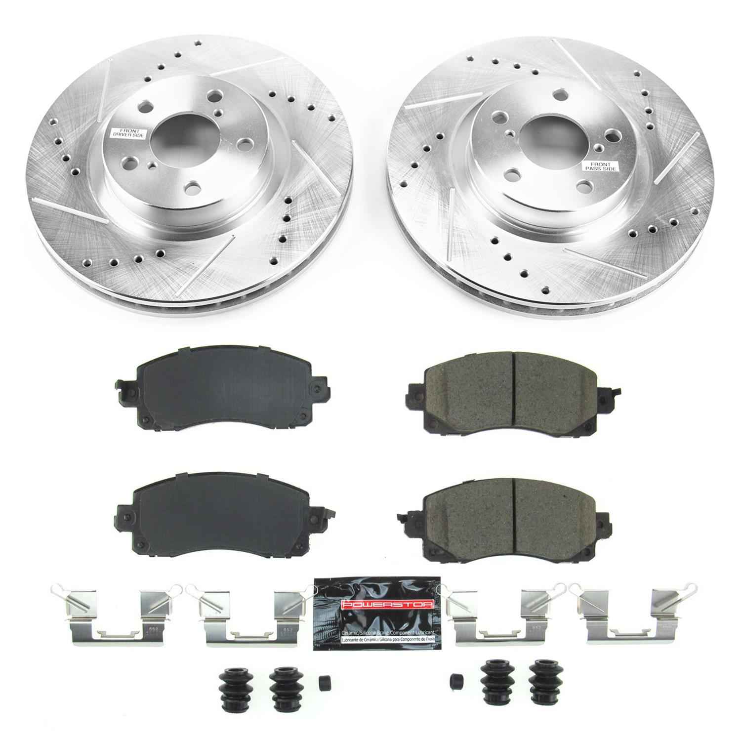 PowerStop Z23 Evolution Sport Brake Upgrade Kits for 2017-2022 IMPREZA - K7891