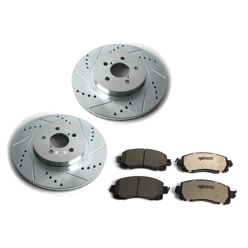 PowerStop Z26 Street Warrior Brake Upgrade Kits for 2018-2023 CROSSTREK, 2017-2022 IMPREZA - K7892-26 PowerStop Autoparts