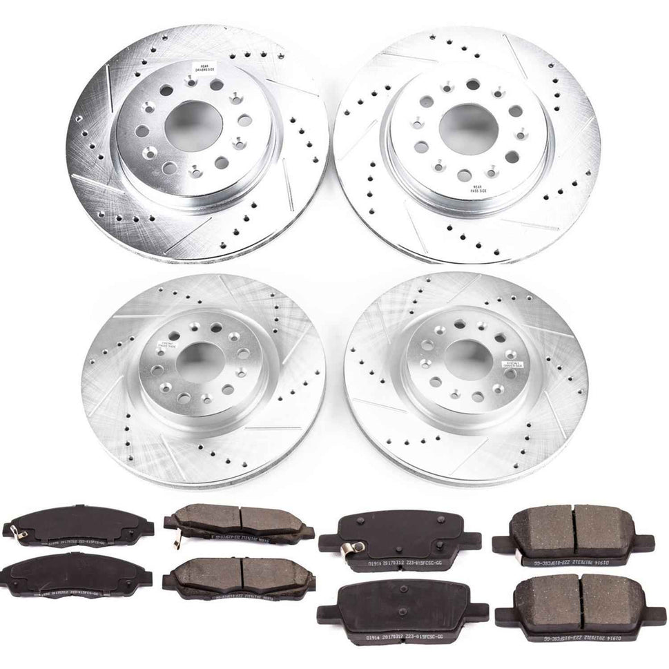 PowerStop Z23 Evolution Sport Brake Upgrade Kits for 2018-2020 ENCLAVE, 2017-2020 XT5, 2020 XT6 - K7909