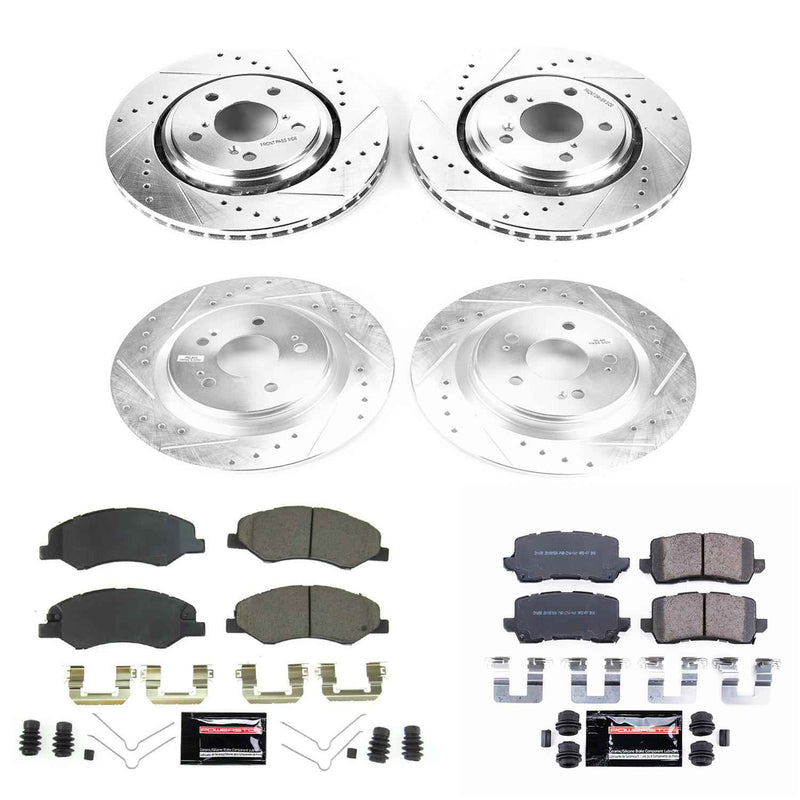 PowerStop Z23 Evolution Sport Brake Upgrade Kits for 2018-2020 ODYSSEY - K7923 PowerStop Autoparts