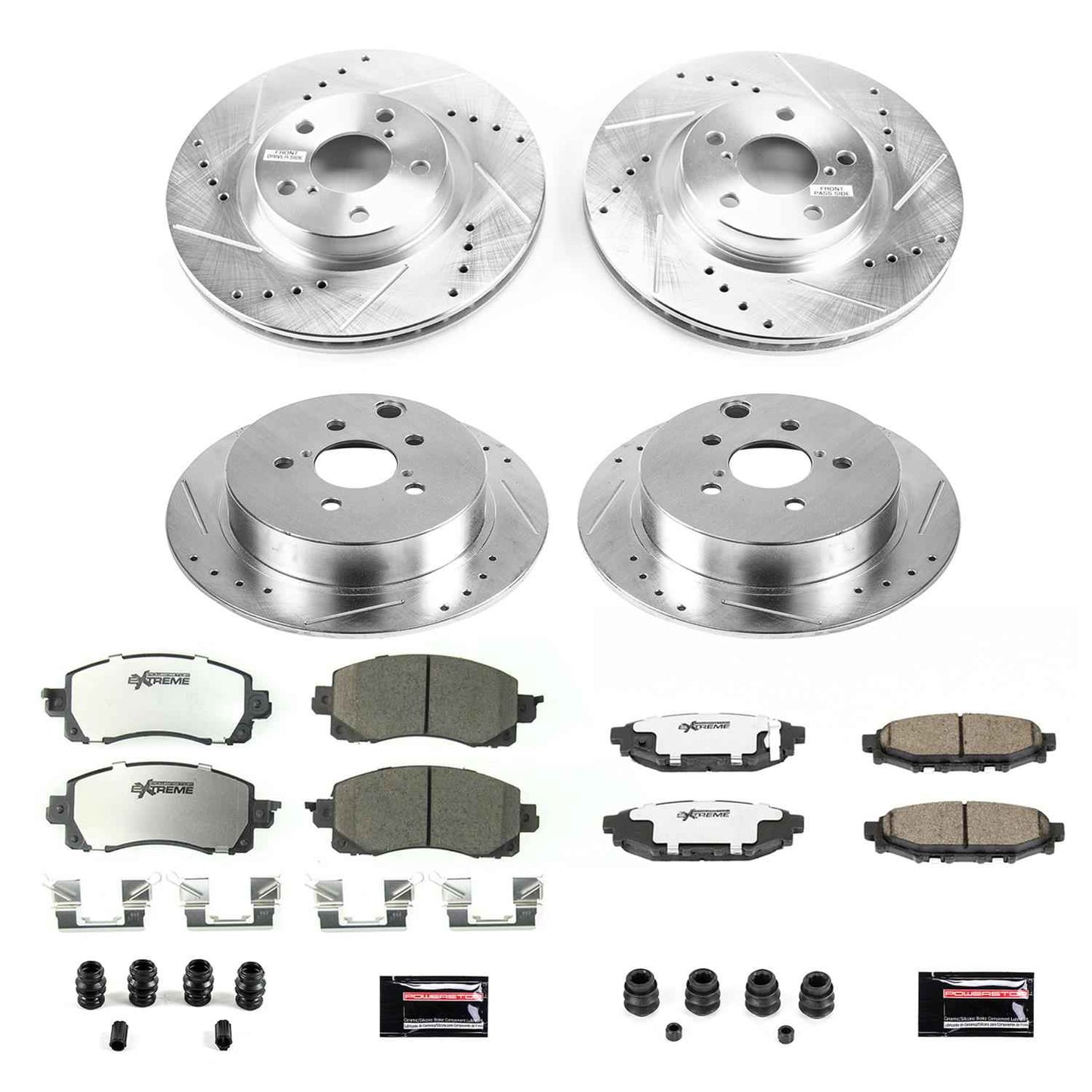 PowerStop Z26 Street Warrior Brake Upgrade Kits for 2017-2022 IMPREZA - K7926-26