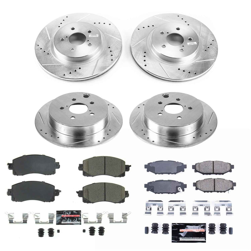 PowerStop Z23 Evolution Sport Brake Upgrade Kits for 2018-2022 CROSSTREK, 2017-2022 IMPREZA - K7927 PowerStop Autoparts