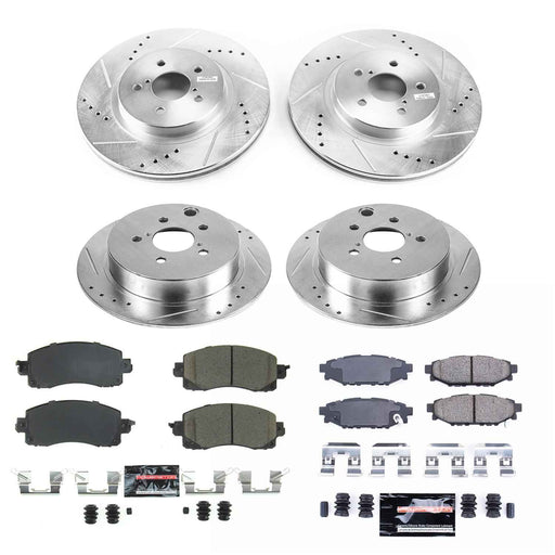 PowerStop Z23 Evolution Sport Brake Upgrade Kits for 2018-2022 CROSSTREK, 2017-2022 IMPREZA - K7927 PowerStop Autoparts