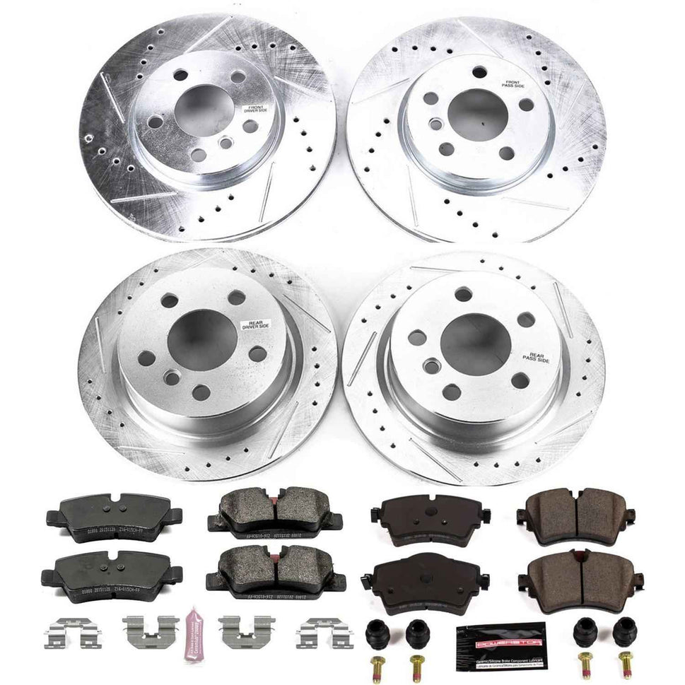 PowerStop Z23 Evolution Sport Brake Upgrade Kits for 2014-2021 COOPER - K7981