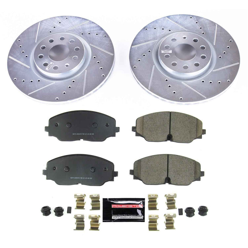 PowerStop Z23 Evolution Sport Brake Upgrade Kits for 2018-2021 ATLAS, 2020-2021 ATLAS CROSS SPORT - K8117 PowerStop Autoparts