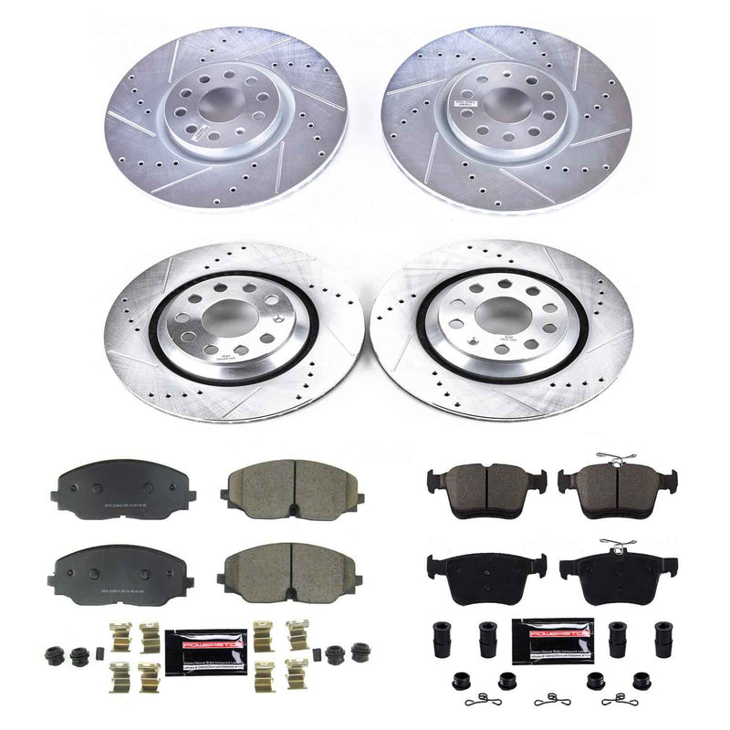 PowerStop Z23 Evolution Sport Brake Upgrade Kits for 2018-2020 ATLAS, 2020 ATLAS CROSS SPORT - K8118 PowerStop Autoparts