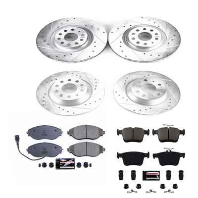 PowerStop Z23 Evolution Sport Brake Upgrade Kits for 2019-2020 JETTA, 2022-2025 Q3, 2018-2024 TIGUAN - K8168