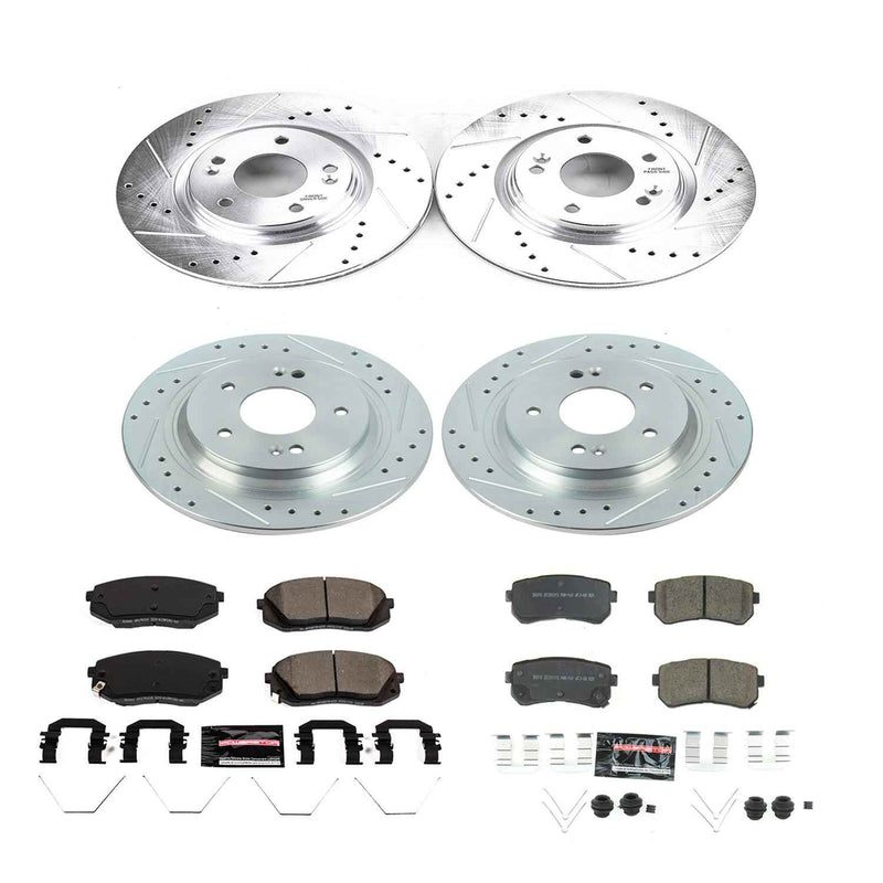 PowerStop Z23 Evolution Sport Brake Upgrade Kits for 2018-2023 KONA, 2021-2023 SELTOS - K8286 PowerStop Autoparts