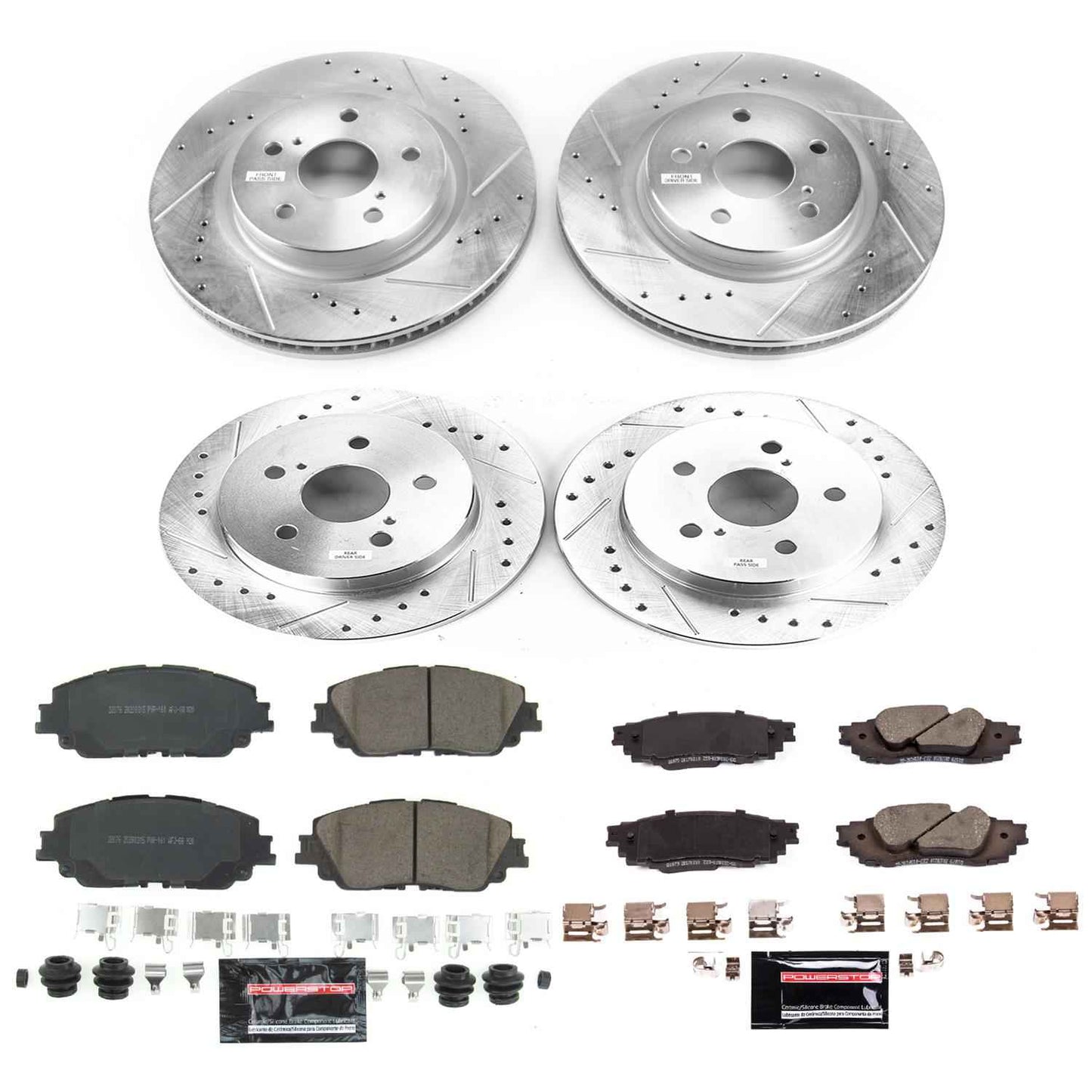PowerStop Z23 Evolution Sport Brake Upgrade Kits K8348