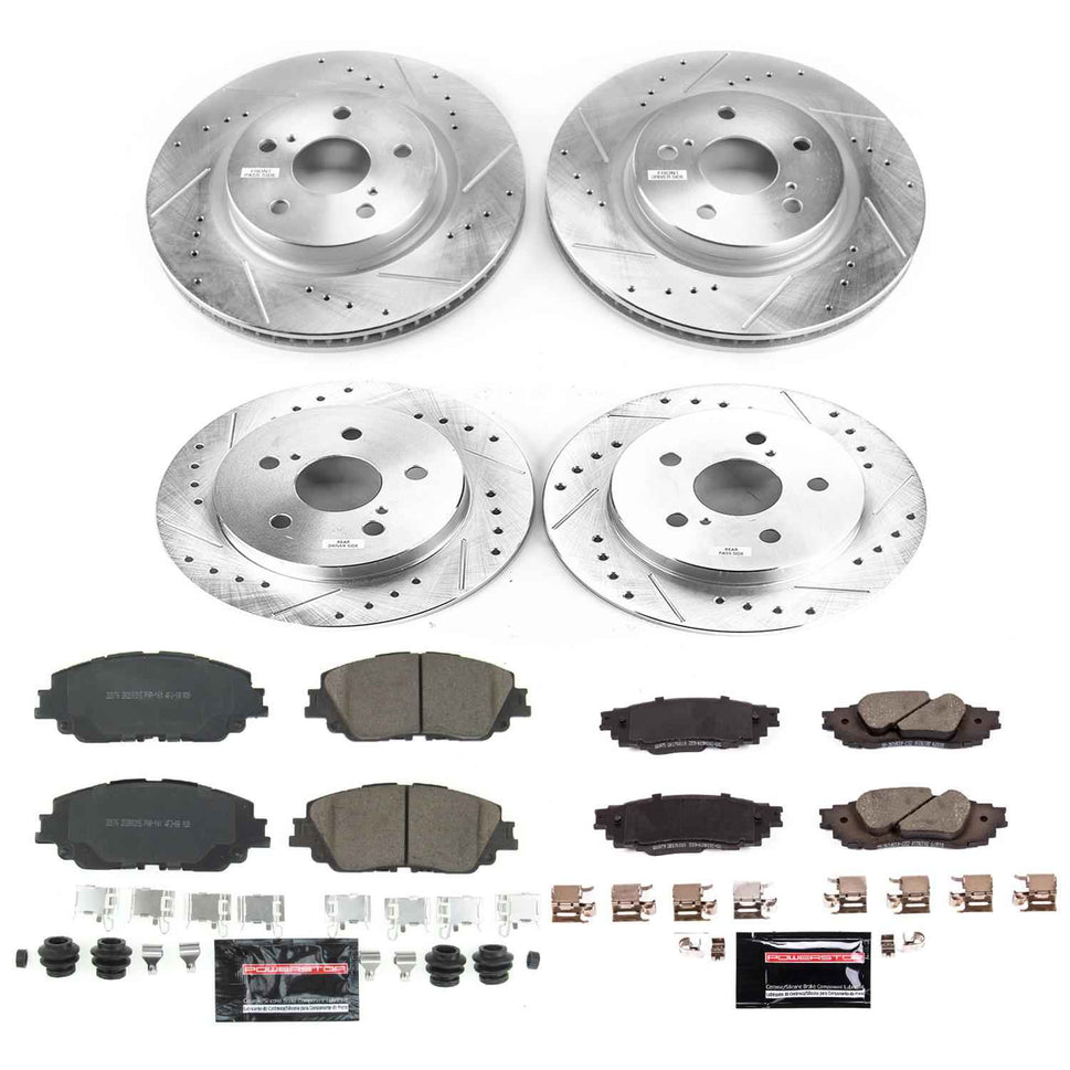 PowerStop Z23 Evolution Sport Brake Upgrade Kits K8348