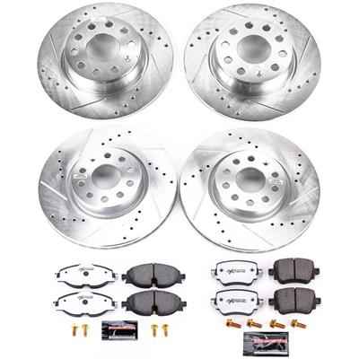 PowerStop Z26 Street Warrior Brake Upgrade Kits for 2017-2019 GOLF ALLTRACK, 2015-2018 GTI, 2021-2022 PASSAT - K8364-26
